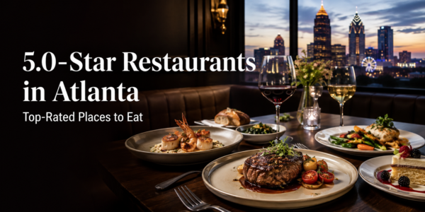 10 Atlanta-Area Restaurants Showing a 5.0-Star Rating