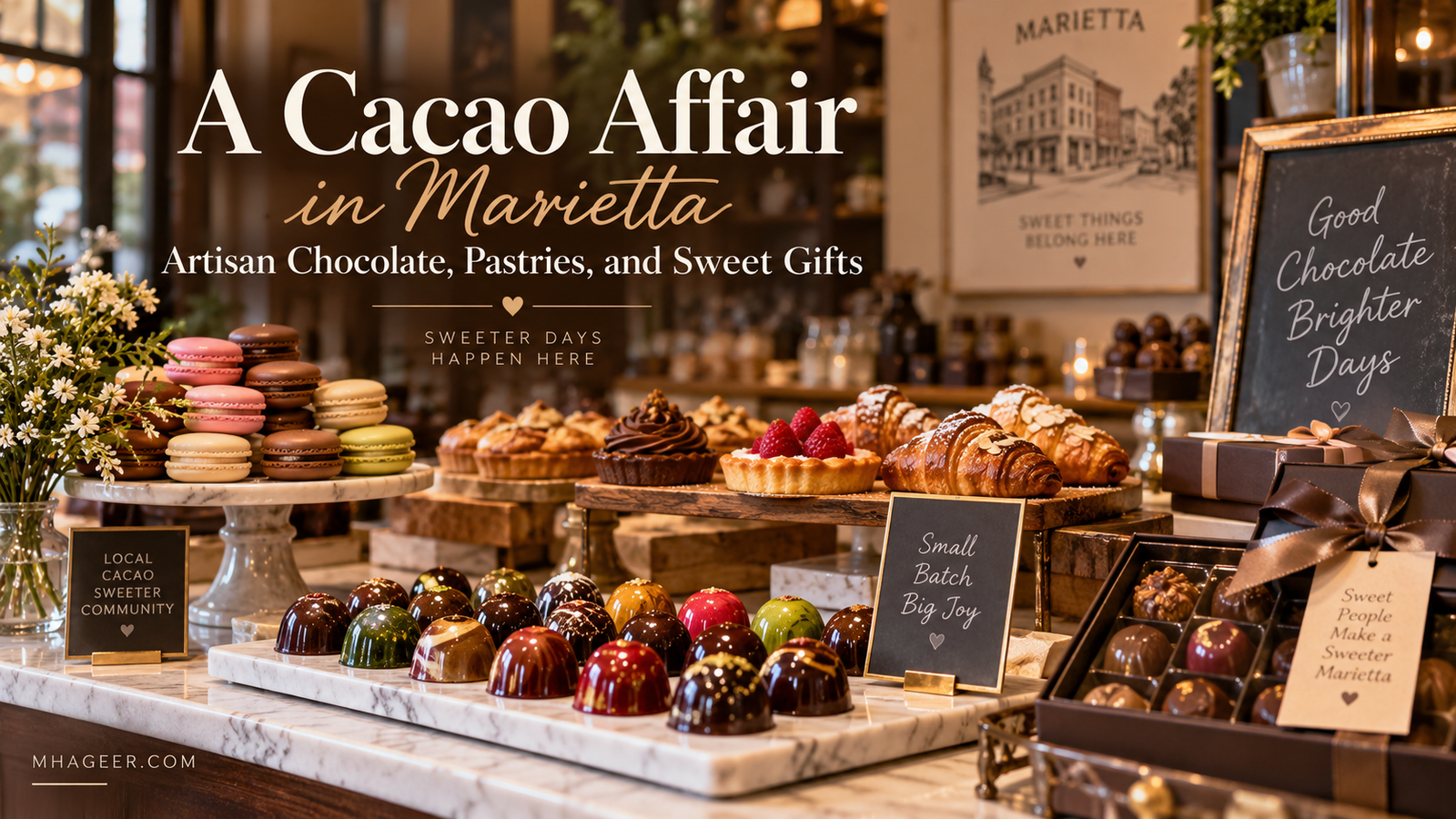 A Cacao Affair in Marietta: Artisan Chocolate, Pastries, and Sweet Gifts